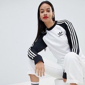 Adidas 3 Stripe Long Sleeve